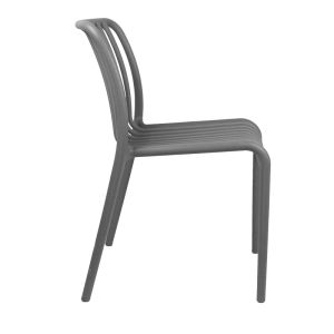 Zoi chair in anthracite color 42x58x79cm