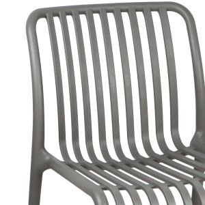 Zoi chair in anthracite color 42x58x79cm