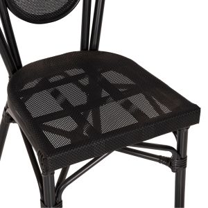 Алуминиев градински стол Bamboo Look 45x57x88cm Hm5052