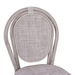 Алуминиев стол Bamboo Look бяла патина Hm5110 47x61x115cm