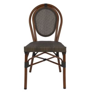 Алуминиев стол Bamboo Look кафяв 40,5x56,5x89,5cm Hm5026