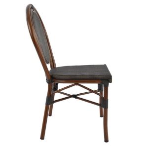 Алуминиев стол Bamboo Look кафяв 40,5x56,5x89,5cm Hm5026