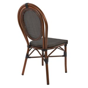 Алуминиев стол Bamboo Look кафяв 40,5x56,5x89,5cm Hm5026