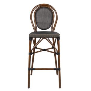 Алуминиев стол Bamboo Look кафяв Hm5059 47x61x115cm