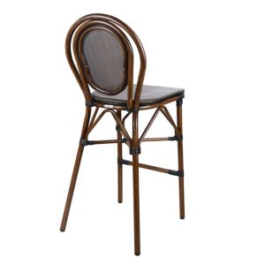 Алуминиев стол Bamboo Look кафяв Hm5059 47x61x115cm