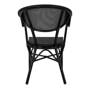 Алуминиев стол Bamboo Look черен Hm5025,02 59x60x82cm