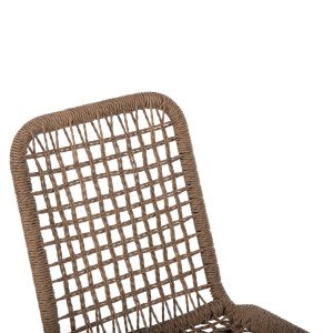 Алуминиев стол Chair Spano черни крака - бежов 46x59x80hcm Hm6047