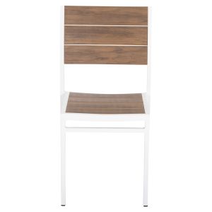 Aluminum chair Saga Hm6063,01 white with Polywood 46x52x86cm Hm6063