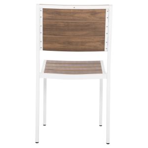 Aluminum chair Saga Hm6063,01 white with Polywood 46x52x86cm Hm6063
