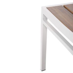 Aluminum chair Saga Hm6063,01 white with Polywood 46x52x86cm Hm6063