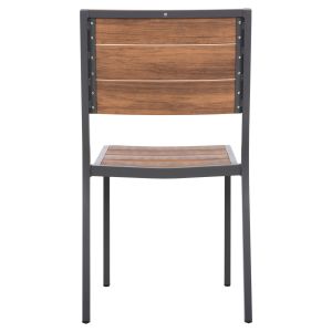 Aluminum chair Saga Hm6063,02 dark gray with Polywood 46x52x86cm Hm6063