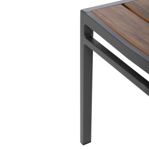 Aluminum chair Saga Hm6063,02 dark gray with Polywood 46x52x86cm Hm6063