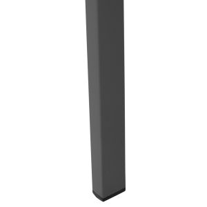 Aluminum chair Saga Hm6063,02 dark gray with Polywood 46x52x86cm Hm6063