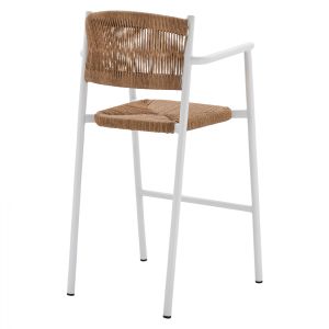 Алуминиев стол бял Hm5785,01 56x59x107cm