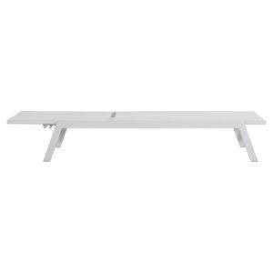 Алуминиев шезлонг Rabia Hm5982,01 бял цвят 191,5x55,5x89,5hcm