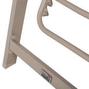 Алуминиев шезлонг Rabia Hm5982,04 цвят шампанско 191,5x55,5x89,5hcm
