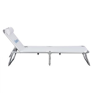 Алуминиев шезлонг плаж/градина Hm5054,03 188x58x31-81cm