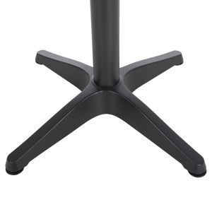 Aluminum round table Alexa Hm6086,01 Anthracite-polywood top in natural color D60x73cm Hm6086