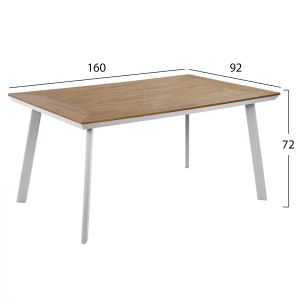 Aluminum table 160x92x72 Hm5132,11