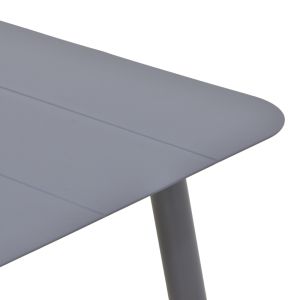 ALUMINUM TABLE VISTA IN ANTHRACITE COLOR 120X70X72CM