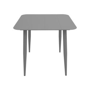 ALUMINUM TABLE VISTA IN ANTHRACITE COLOR 80X80X72CM