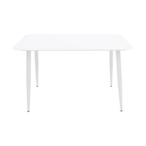 ALUMINUM TABLE VISTA IN WHITE 120X70X72CM