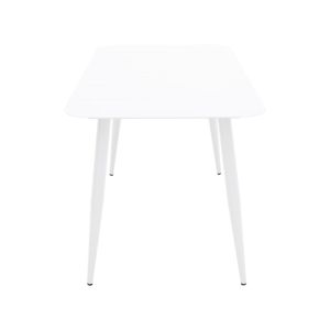 ALUMINUM TABLE VISTA IN WHITE 120X70X72CM