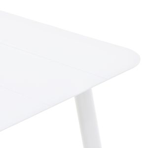 ALUMINUM TABLE VISTA IN WHITE 120X70X72CM