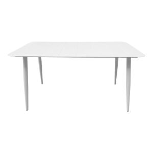 ALUMINUM TABLE VISTA IN WHITE 150X80X72CM
