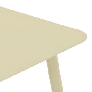 ALUMINUM TABLE VISTA IN CHAMPAGNE COLOR 120X70X72CM