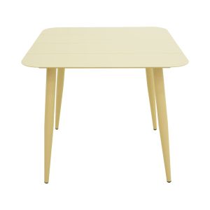 ALUMINUM TABLE VISTA IN CHAMPAGNE COLOR 80X80X72CM