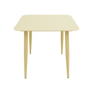 ALUMINUM TABLE VISTA IN CHAMPAGNE COLOR 80X80X72CM