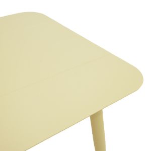 ALUMINUM TABLE VISTA IN CHAMPAGNE COLOR 80X80X72CM