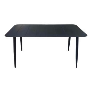 ALUMINUM TABLE VISTA IN BLACK COLOR 150X80X72CM