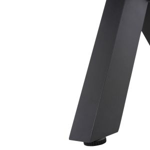 Алуминиева пейка Tawnee Hm6040,01 антрацит - Polywood седалка в натурален дървен цвят 220x36x44,5cm Hm6040