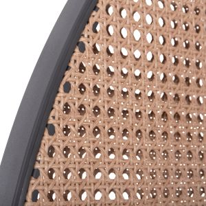 Aluminum partition Komorabi (l) Sm6180 anthracite frame in beige 110x33x199cm.