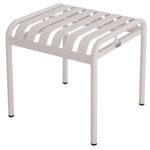 Алуминиева табуретка Rachel Hm6340.02 бял цвят 45x45x46всм.