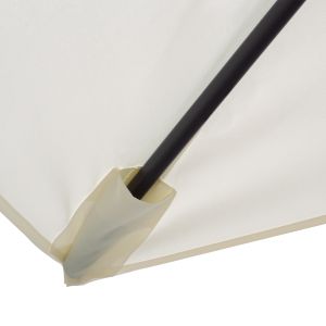 Aluminum umbrella Hm6029,10 rectangular adjustable beige gray 262x170x253cm