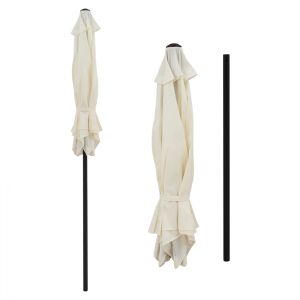 Алуминиева чадър Hm6030,02 бежов сив D250x236cm