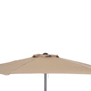 Алуминиева чадър с 6 спици Kacen Hm6030,04 мока-антрацит D250x236hcm