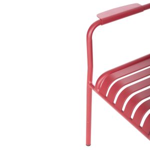 Aluminum armchair Rachel Hm6088,05 red 63x58x85cm Hm6080
