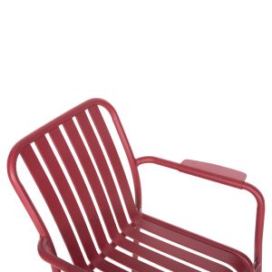 Aluminum armchair Rachel Hm6088,05 red 63x58x85cm Hm6080