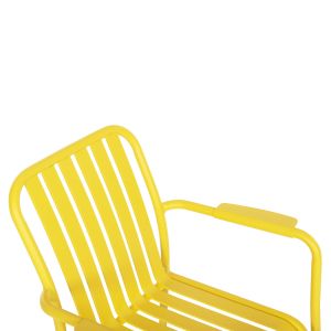 Aluminum armchair Rachel Hm6088,06 yellow 63x58x85cm Hm6080