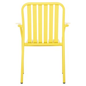 Aluminum armchair Rachel Hm6088,06 yellow 63x58x85cm Hm6080