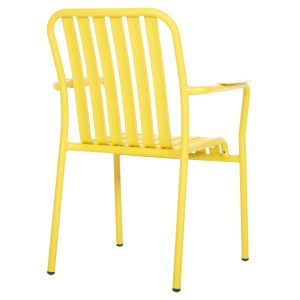 Aluminum armchair Rachel Hm6088,06 yellow 63x58x85cm Hm6080