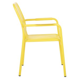 Aluminum armchair Rachel Hm6088,06 yellow 63x58x85cm Hm6080