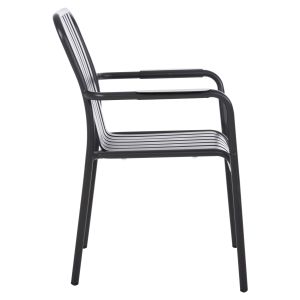Aluminum armchair Rachel Hm6088,10 anthracite 63x58x85cm Hm6080