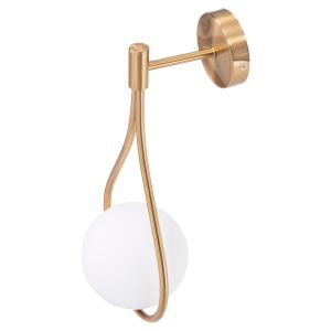 Wall lamp Bais Hm4472 gold with glass sphere [e27] 21x21x44hcm.