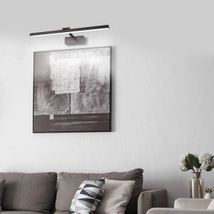 Аплик Debiwen Led метал в черен цвят 60x10x6см