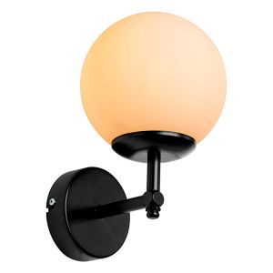 Inclusive E27 wall lamp black 15x18x24.5cm